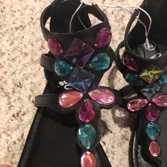 Gladiator sandals with faux gems - Picture 5 of 7